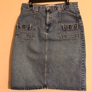 GAP Classic Blue Denim Pencil Skirt